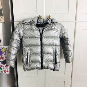 Rudsak very warm jacket in excellent used condition.  So warm. Silver color